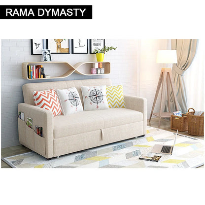 King 3-Seater Leath-aire Convertible Sleeper Sofa Bed Can be Customized
