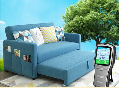 King 3-Seater Leath-aire Convertible Sleeper Sofa Bed Can be Customized