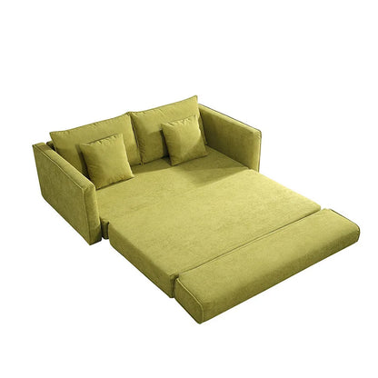 2025 popular products, modern style two-seater sofa bed, square convertible sponge-filled fabric with compression furniture