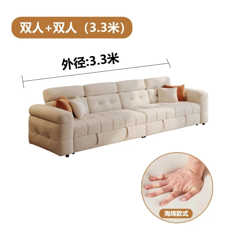 Relax 3 Seater Sofas Bed Luxury Multifunctional Convertible Modern Sofa Living Room Lazy Canape Lit Pliant Home Furniture