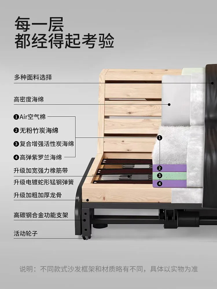 European Style Sleeper Electric Sofa Bed Living Room Luxury Electric Recliner Sofa Bed Modular Multifunctional Furniture