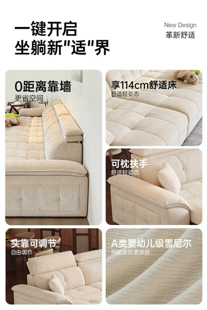 European Style Sleeper Electric Sofa Bed Living Room Luxury Electric Recliner Sofa Bed Modular Multifunctional Furniture