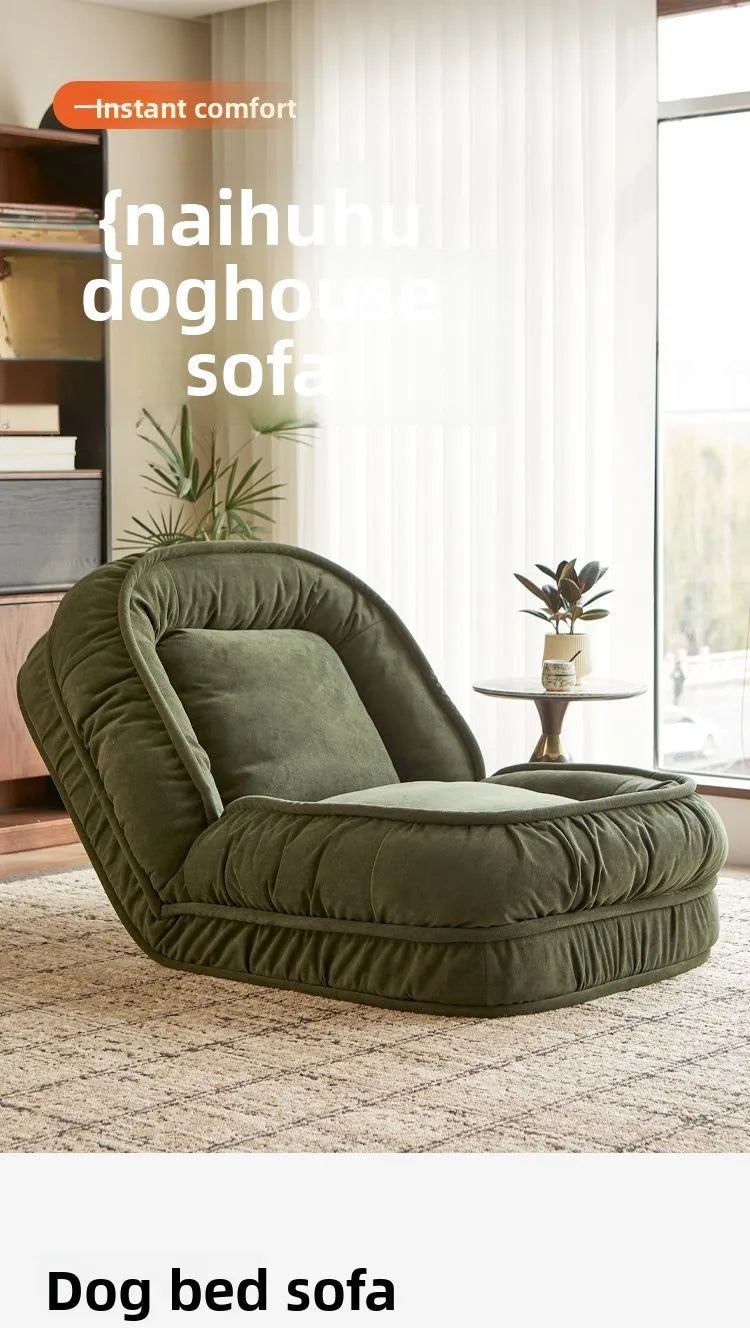 Convertible Sofa Bed 3 in 1 Foldable  Multi-Angle Adjustable High Density Sponge Folding Furniture for Living Room Bedroom