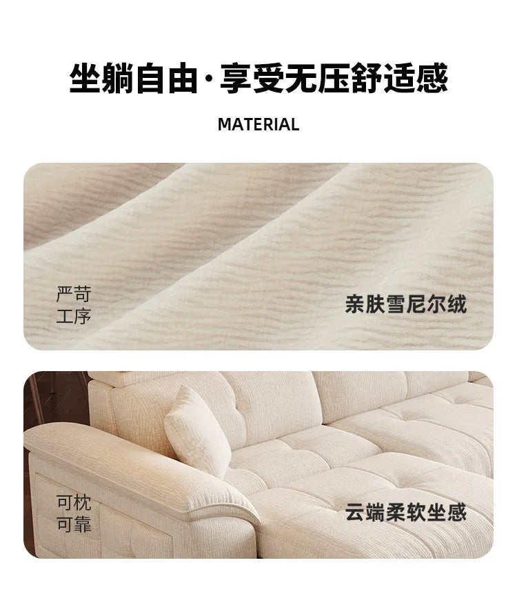 European Style Sleeper Electric Sofa Bed Living Room Luxury Electric Recliner Sofa Bed Modular Multifunctional Furniture