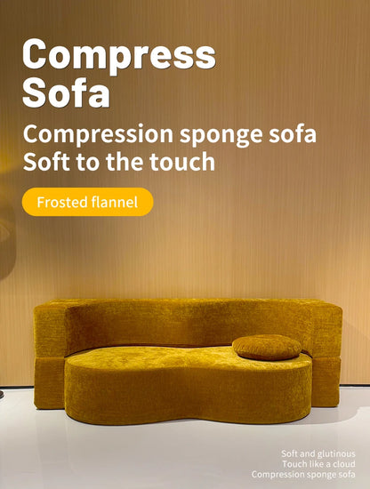 2 Seater Foldable Compression Sofa Bed Recliner Lazy Nordic Minimalist Compression Sofa Romantic Relax Kanepe Home Accessories