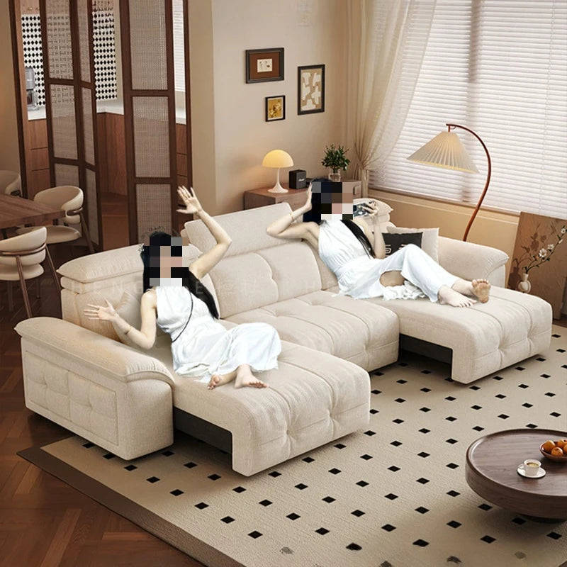 European Style Sleeper Electric Sofa Bed Living Room Luxury Electric Recliner Sofa Bed Modular Multifunctional Furniture
