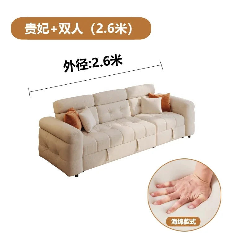 Relax 3 Seater Sofas Bed Luxury Multifunctional Convertible Modern Sofa Living Room Lazy Canape Lit Pliant Home Furniture
