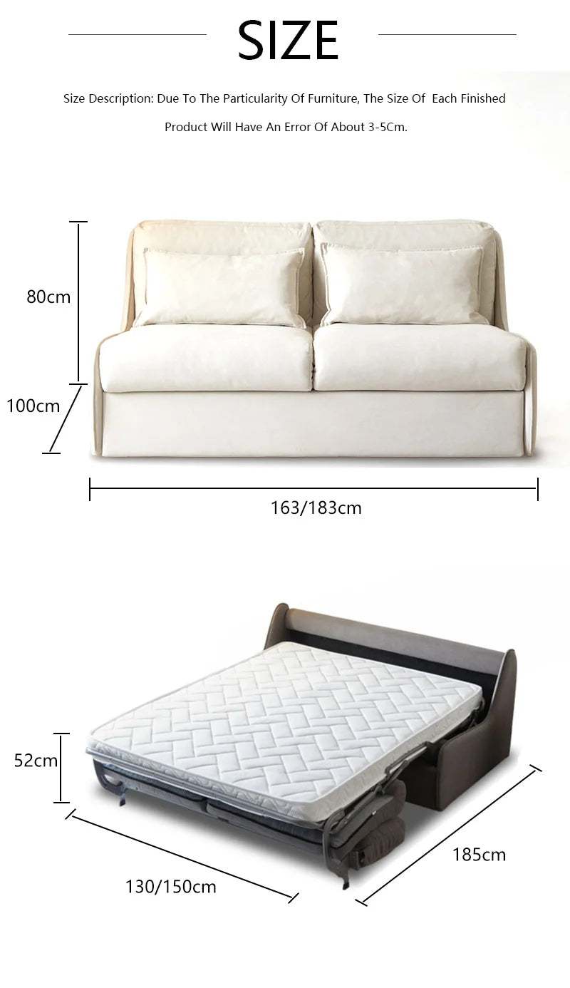 Modern Sofa Bed with Mattress Color Can be Customized