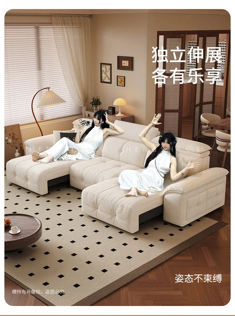European Style Sleeper Electric Sofa Bed Living Room Luxury Electric Recliner Sofa Bed Modular Multifunctional Furniture