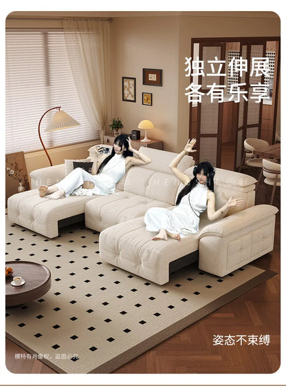 European Style Sleeper Electric Sofa Bed Living Room Luxury Electric Recliner Sofa Bed Modular Multifunctional Furniture