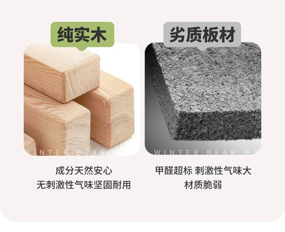 Boys and girls bed small apartment single bed 1.5 meters simple full solid wood tatami no bedside children's bed