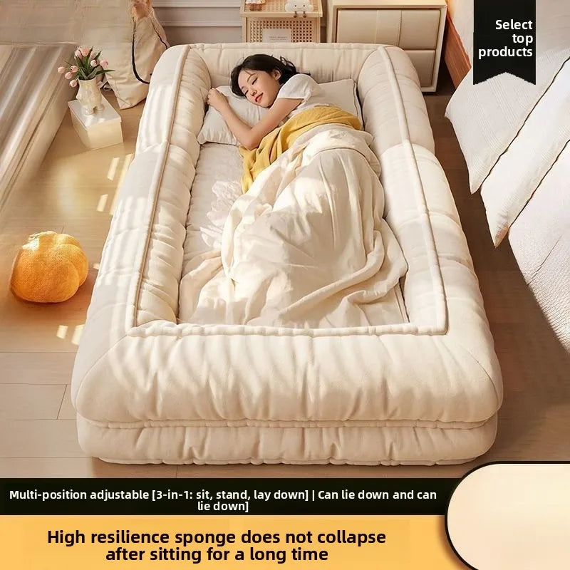 Convertible Sofa Bed 3 in 1 Foldable  Multi-Angle Adjustable High Density Sponge Folding Furniture for Living Room Bedroom