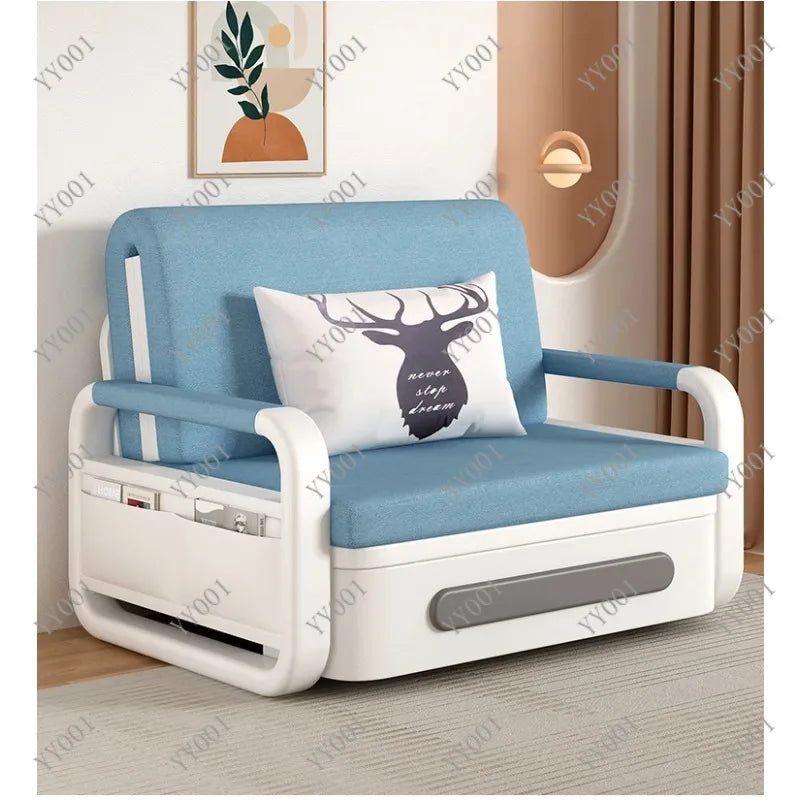 Multi-Functional Retractable Sofa Bed Modern Simple Single Bed for Home Small Space