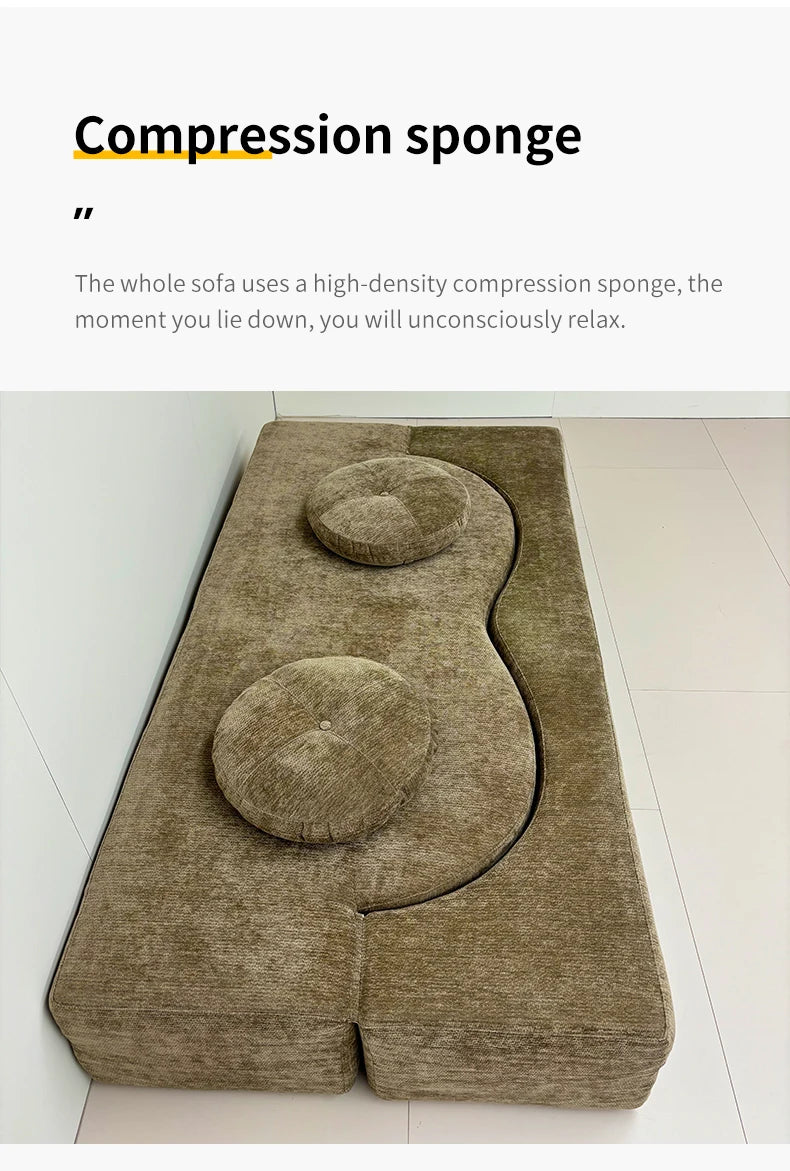2 Seater Foldable Compression Sofa Bed Recliner Lazy Nordic Minimalist Compression Sofa Romantic Relax Kanepe Home Accessories