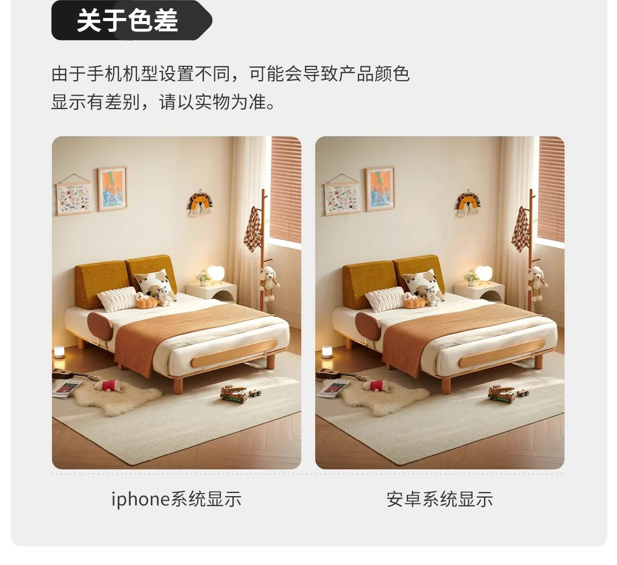 Boys and girls bed small apartment single bed 1.5 meters simple full solid wood tatami no bedside children's bed