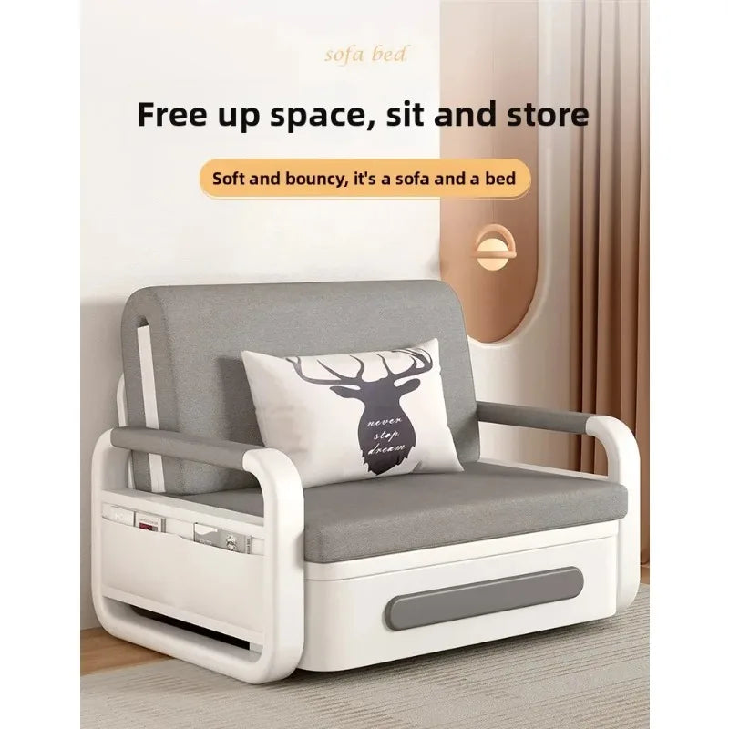 Multi-Functional Retractable Sofa Bed Modern Simple Single Bed for Home Small Space