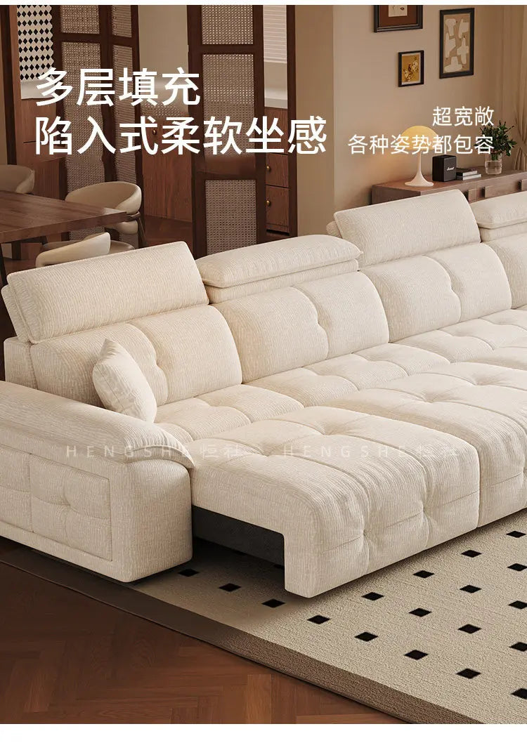 European Style Sleeper Electric Sofa Bed Living Room Luxury Electric Recliner Sofa Bed Modular Multifunctional Furniture