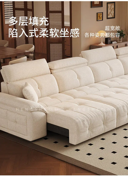 European Style Sleeper Electric Sofa Bed Living Room Luxury Electric Recliner Sofa Bed Modular Multifunctional Furniture