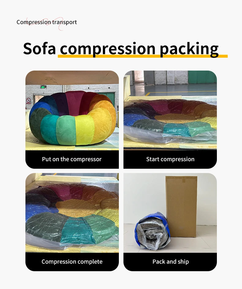 2 Seater Foldable Compression Sofa Bed Recliner Lazy Nordic Minimalist Compression Sofa Romantic Relax Kanepe Home Accessories